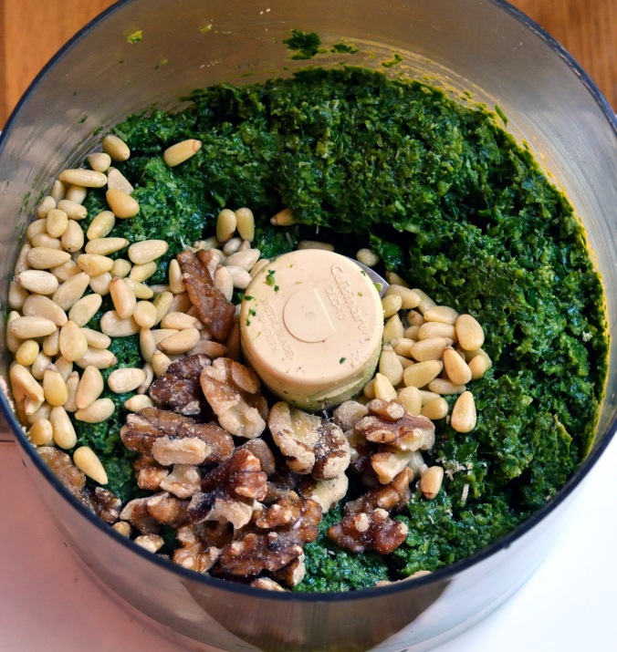 Garlic Scape Basil Pesto | Pumpkin Honey