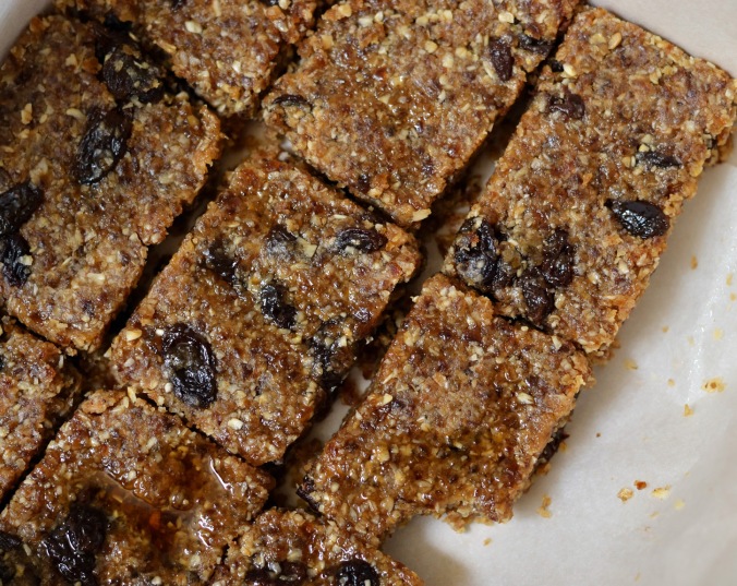 {No Bake} Oatmeal Raisin Cookie Dough Bars | Pumpkin Honey